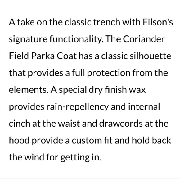 NWT Filson Field Parka Jacket - Picture 12 of 14